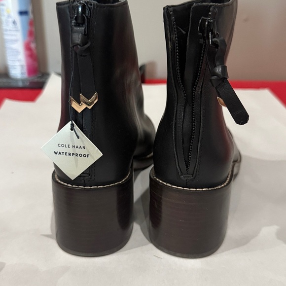 Cole Haan Black Leather Ankle Booties - Picture 5 of 5